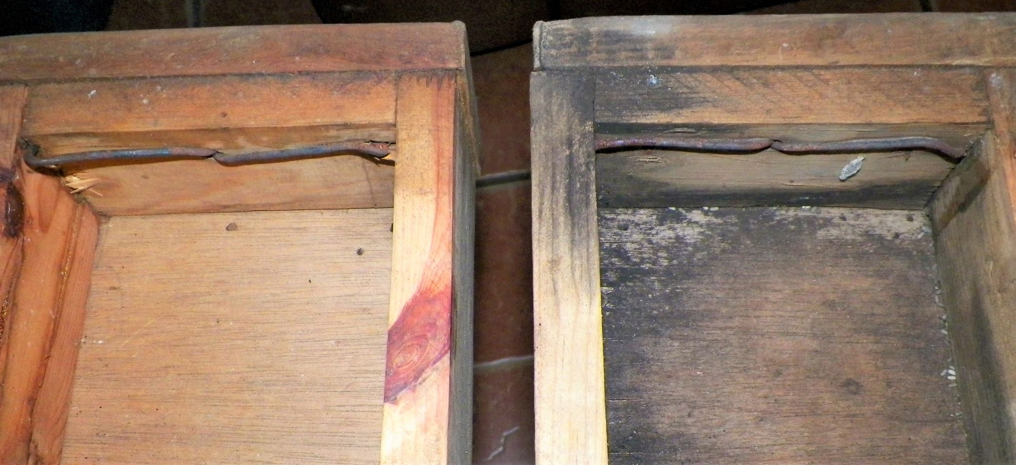 FURNITURE CHEST 2 STORY WOOD WROUGHT IRON 5BAA.JPG