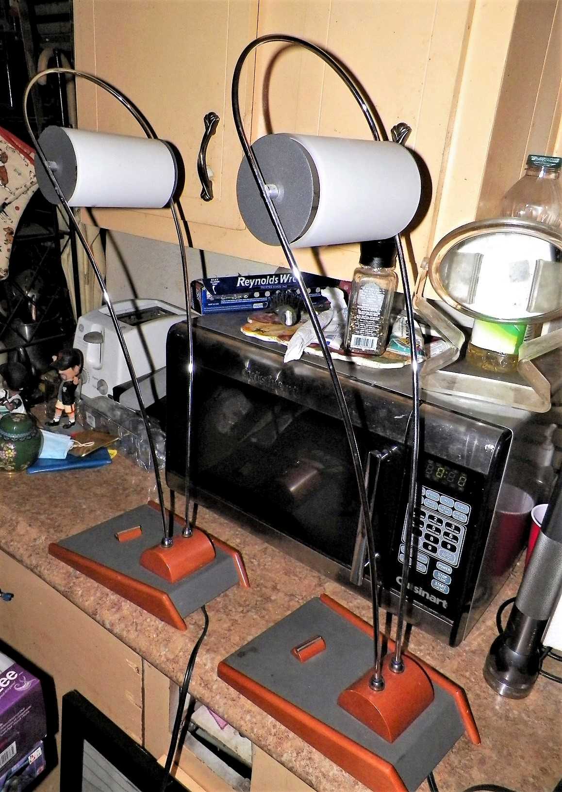 FURNITURE LAMP 2 MURANO ITALY MODERN LAMPS  1BAAZZ.JPG