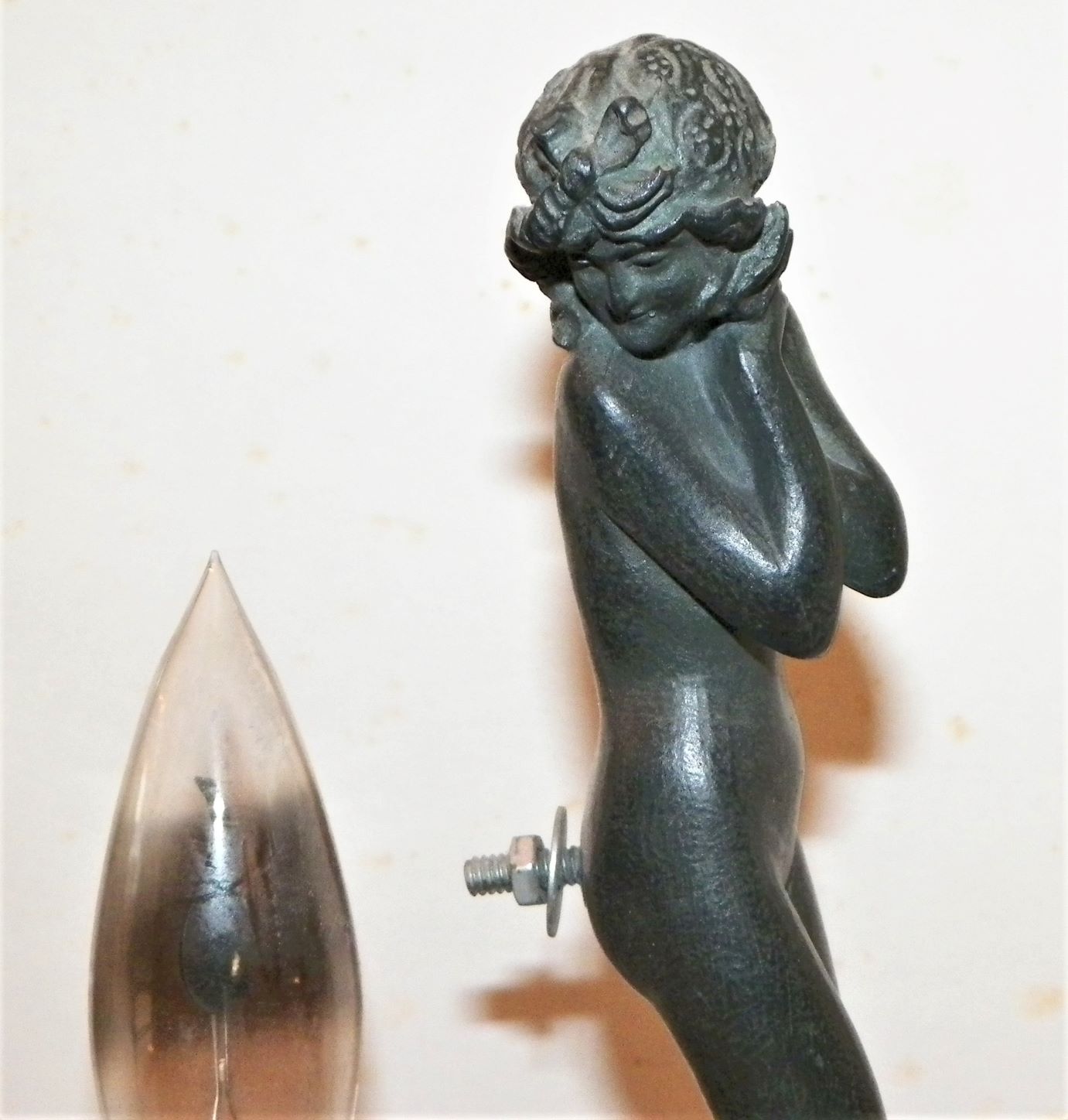 FURNITURE LAMP ART DECO LADY 9 inche 1AAA.JPG