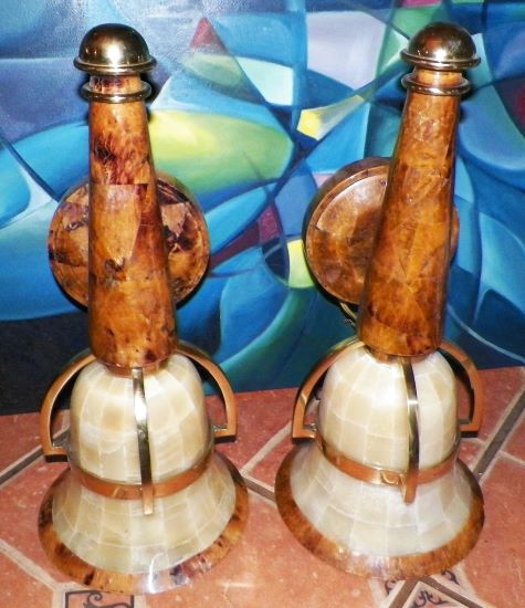 FURNITURE LAMP SCONCES ALABASTER & BRASS 1AA.JPG