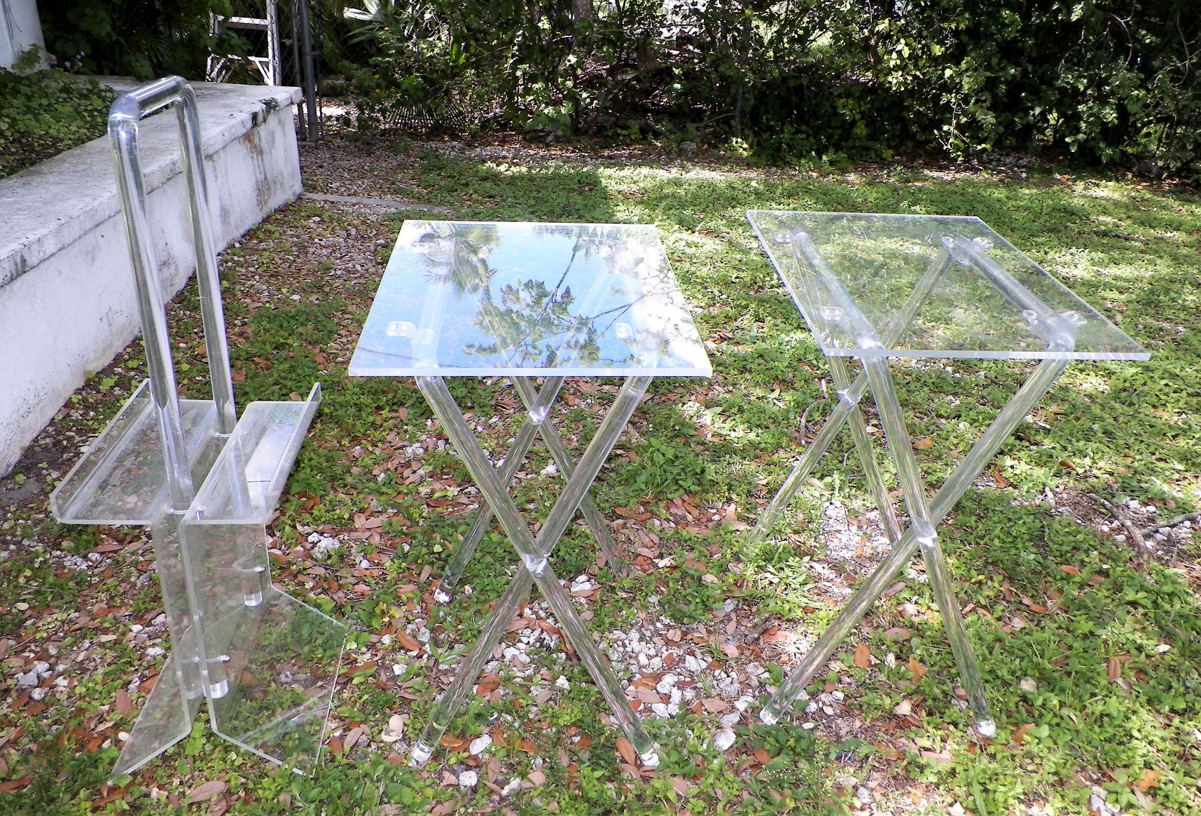 Lucite TV Trays and Stand Vintage or New? Antiques Board