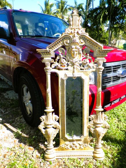 FURNITURE MIRROR TALL ORNATE THAI ORIENTAL 1AA.JPG
