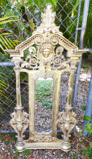 FURNITURE MIRROR TALL ORNATE THAI ORIENTAL 3AA.JPG