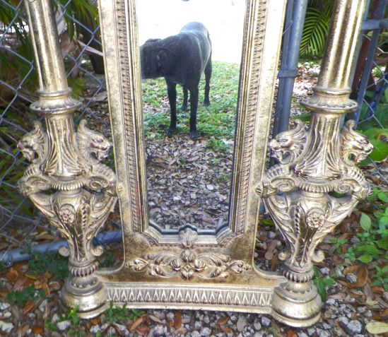FURNITURE MIRROR TALL ORNATE THAI ORIENTAL 3CAA.JPG