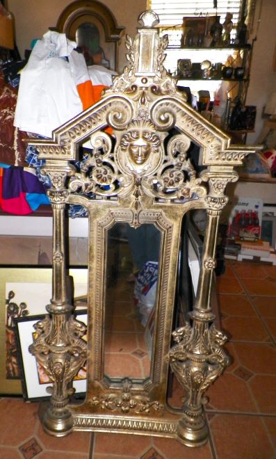 FURNITURE MIRROR TALL ORNATE THAI ORIENTAL 8AA.JPG