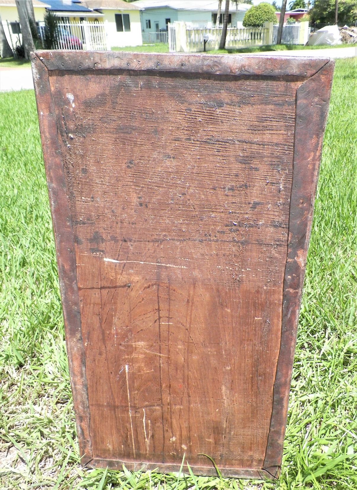 FURNITURE TRUNK LEATHER PERU COLONIAL STYLE 7AAZZ.JPG