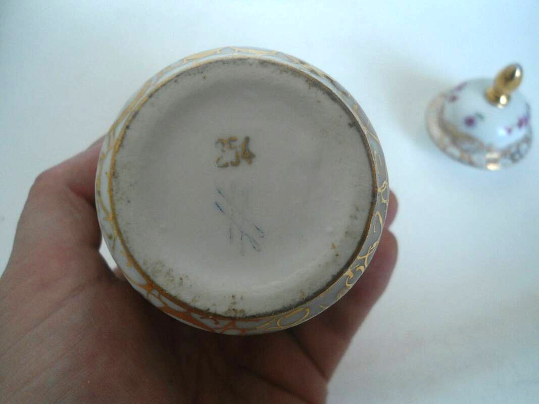 hand painted ? german ? porcelain mark Antiques Board