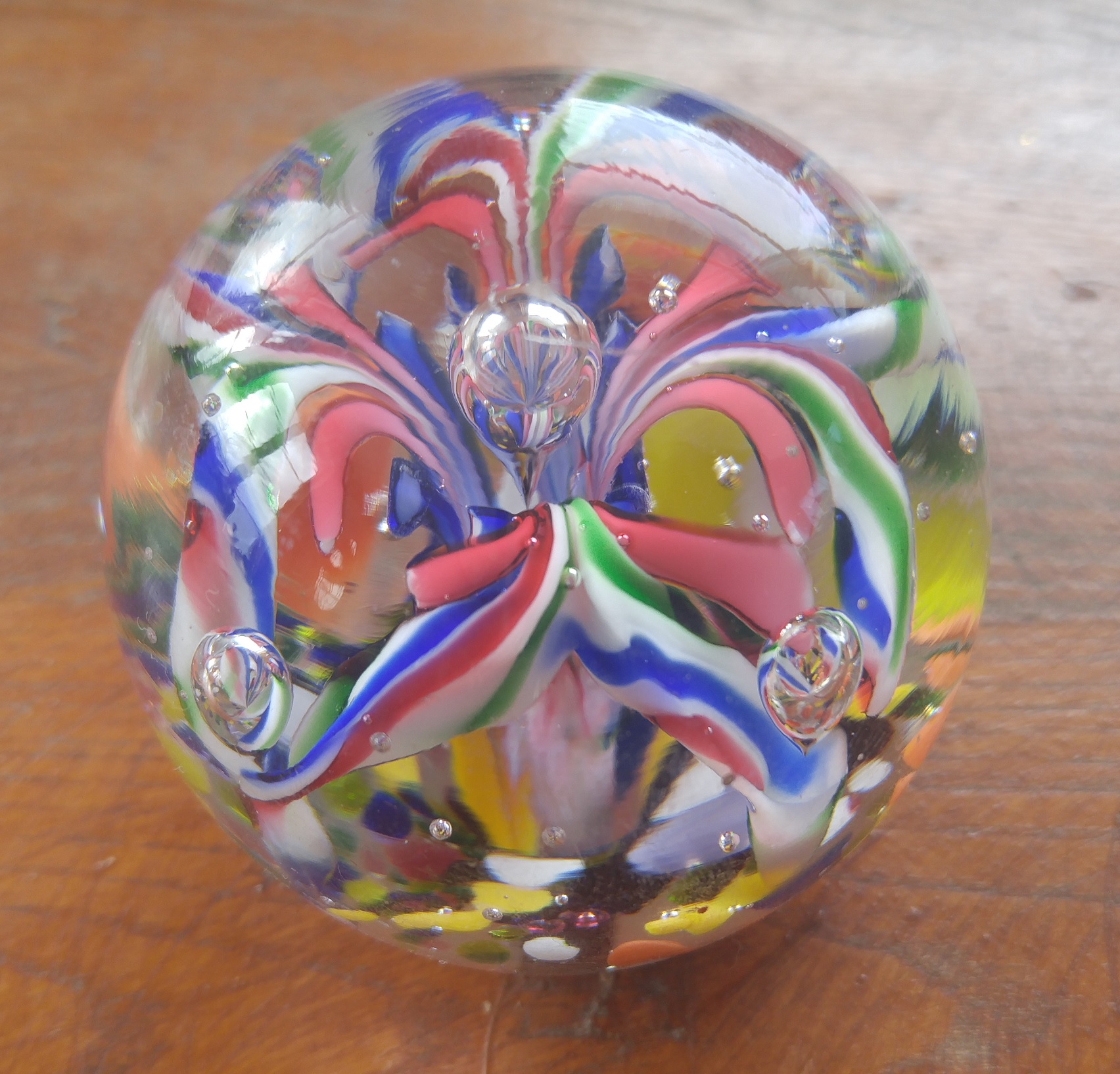 Glass paperweight Antiques Board