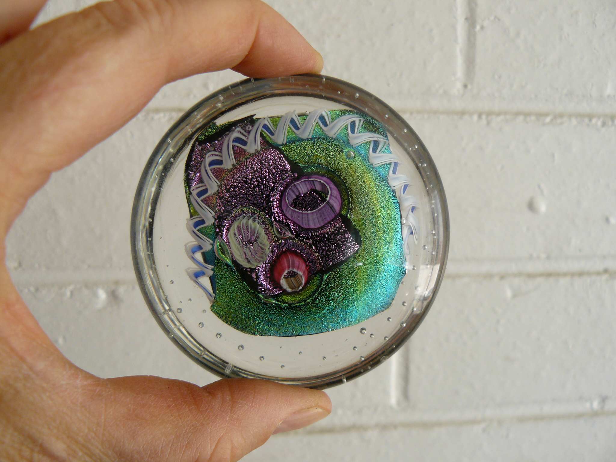 Help with signature on paperweight Antiques Board