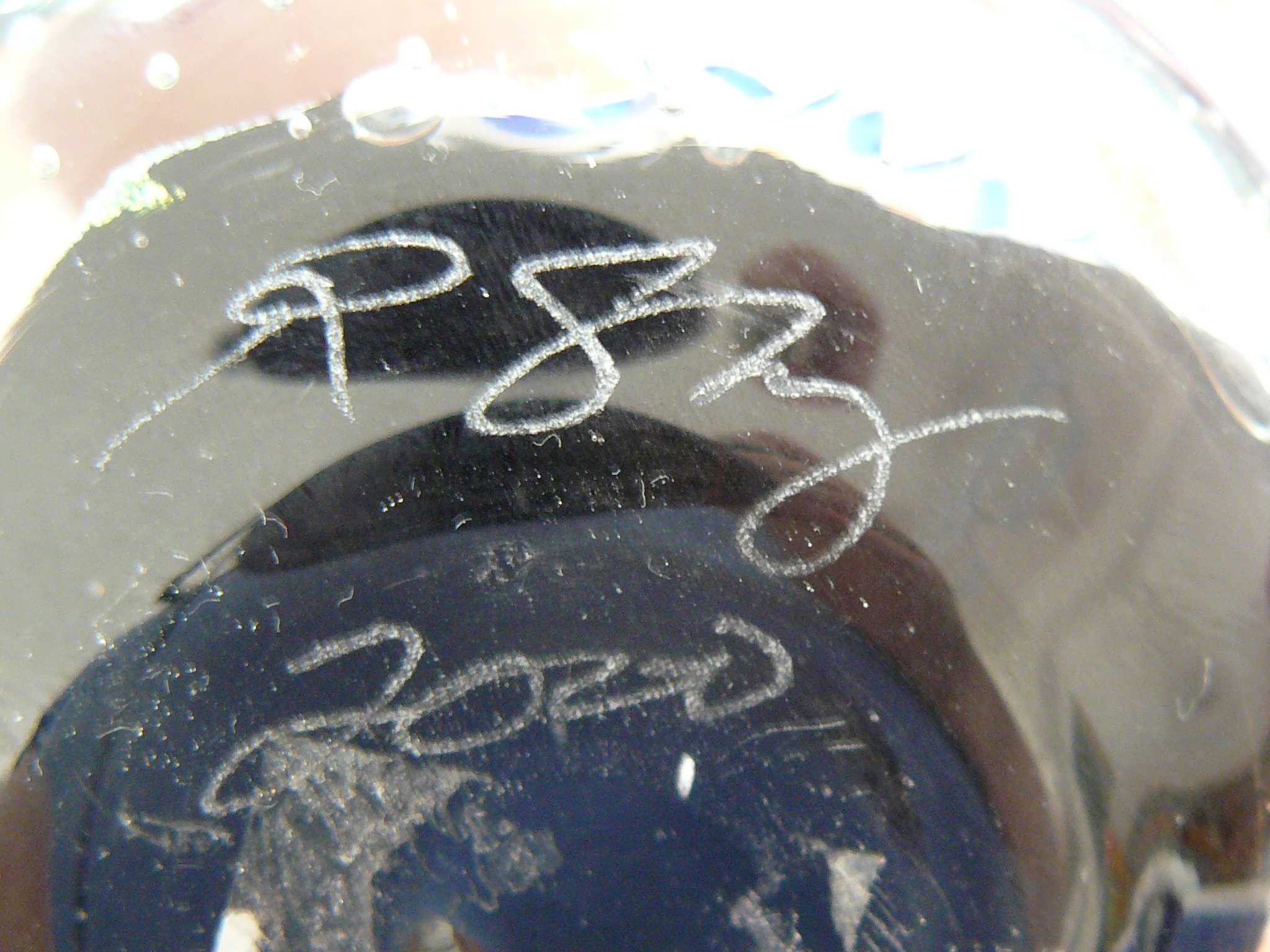 Help with signature on paperweight Antiques Board