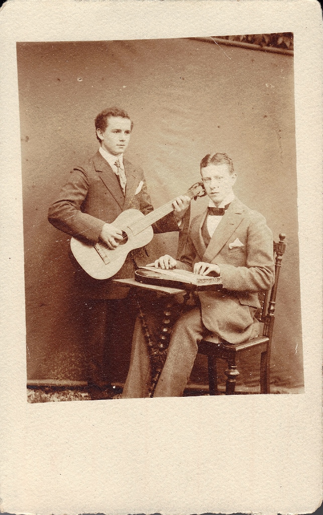 Guitar and zither RPPC (643x1024).jpg
