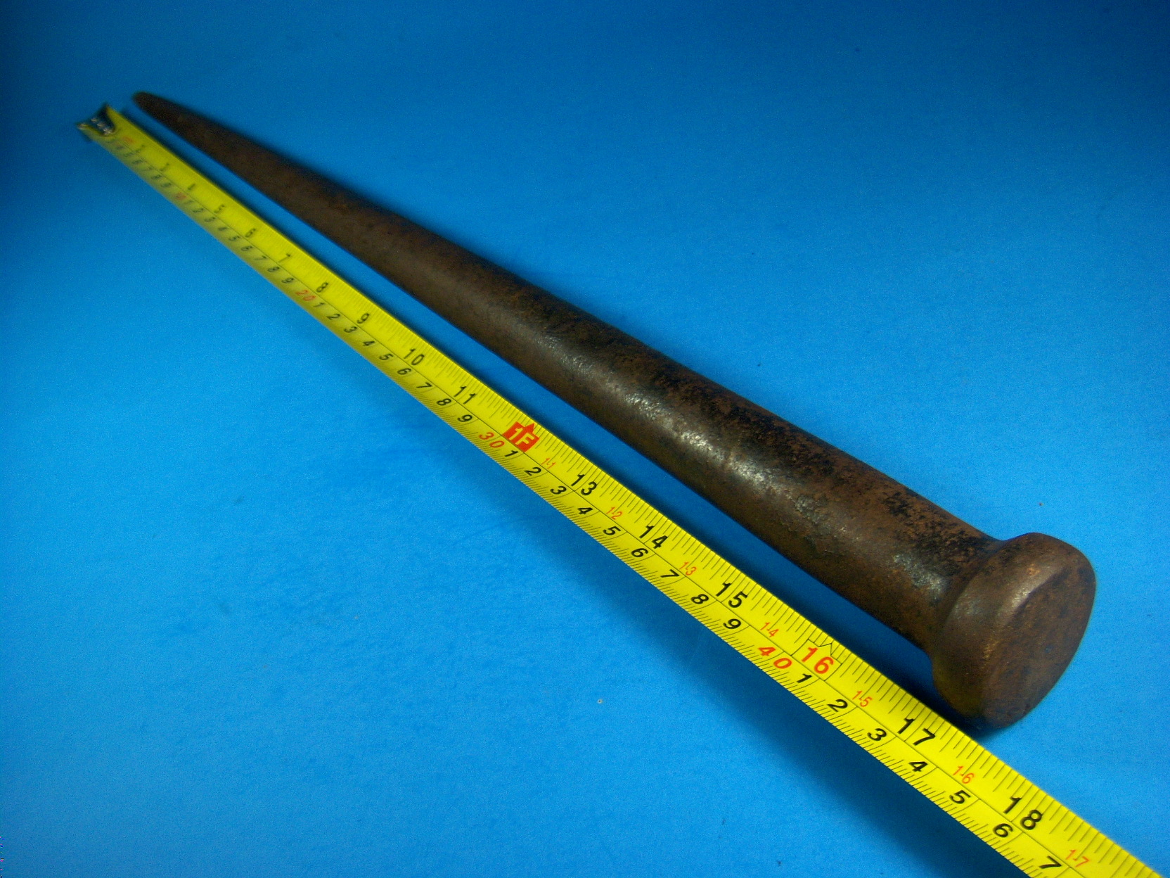 Old long Iron Rod or Pin Antiques Board