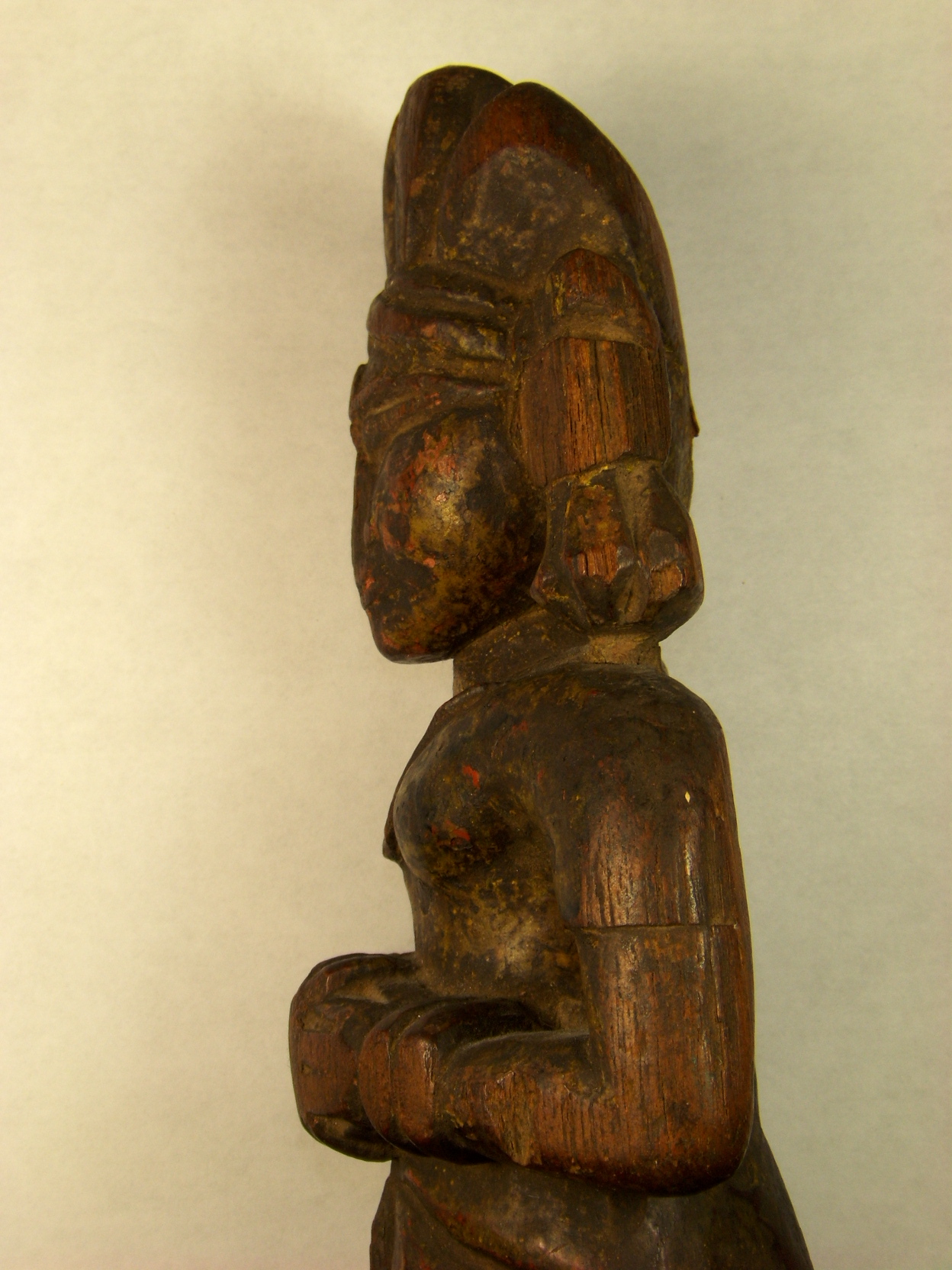 Antique Indonesian Carved Wood Figure Antiques Board