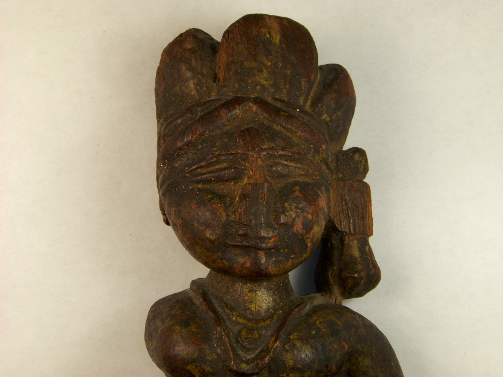 Antique Indonesian Carved Wood Figure Antiques Board