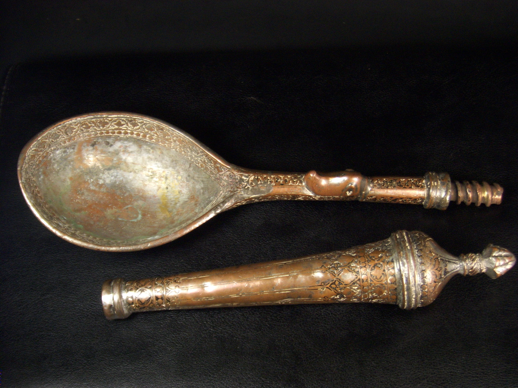 Antique Copper Spoon Antiques Board