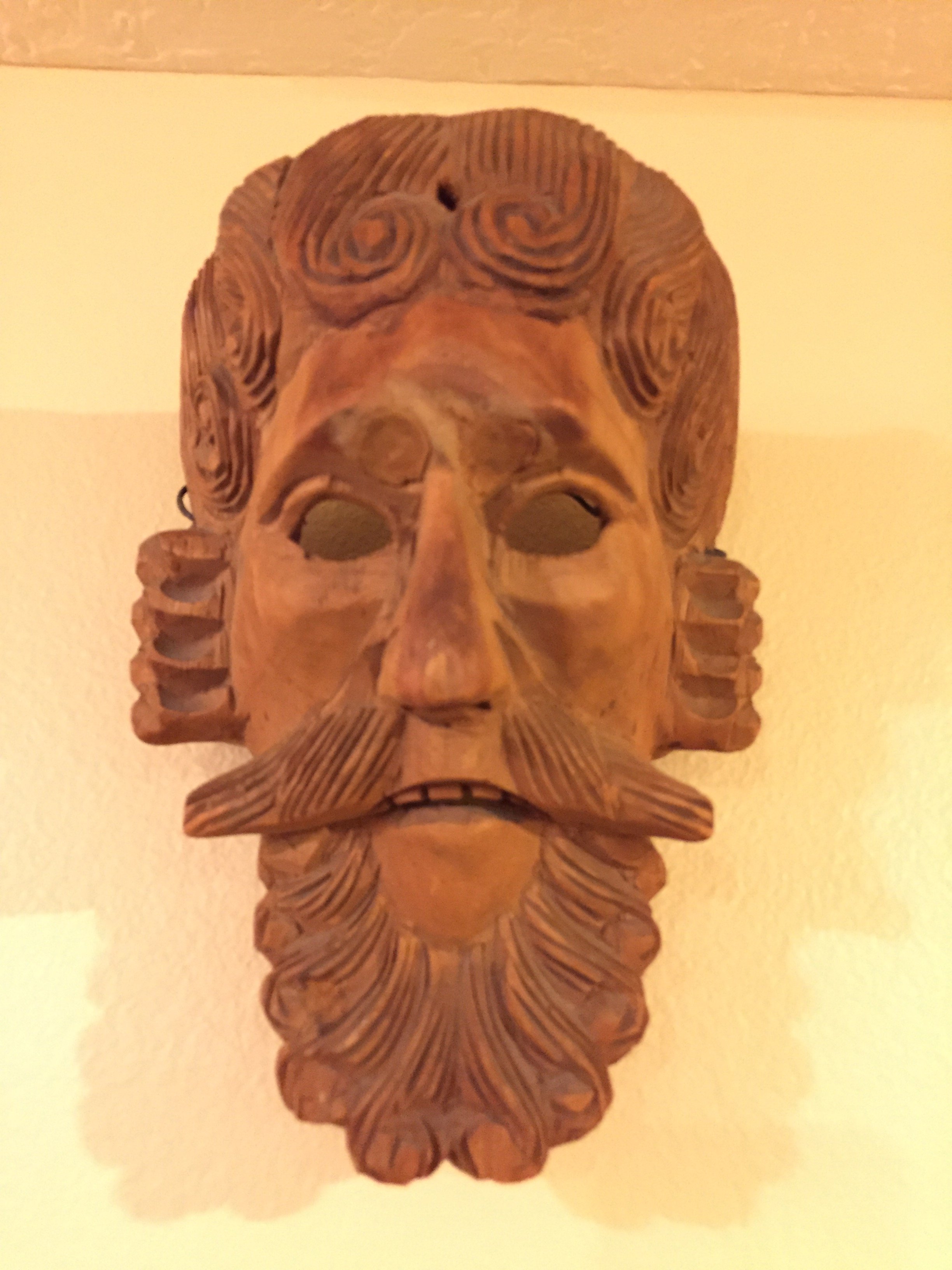 Wooden mask identification Antiques Board
