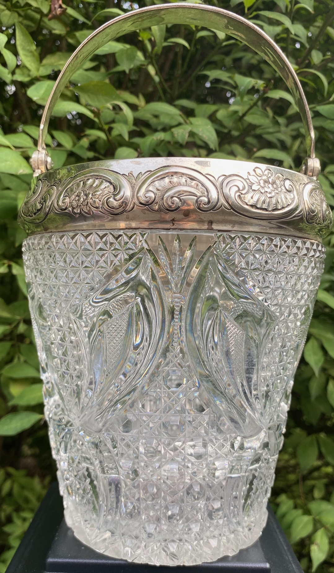 Gorham Crystal & Sterling Silver Ice Bucket identification help