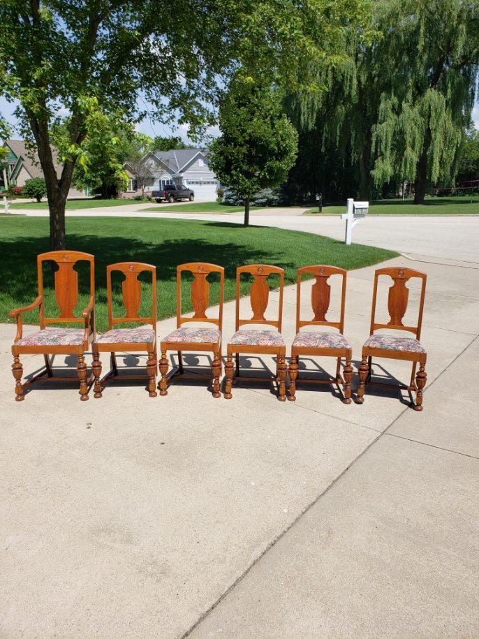 Help Identify Table and Chair Set Antiques Board