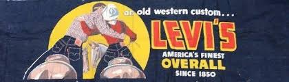 Levis Overall Denim Banner | Antiques Board
