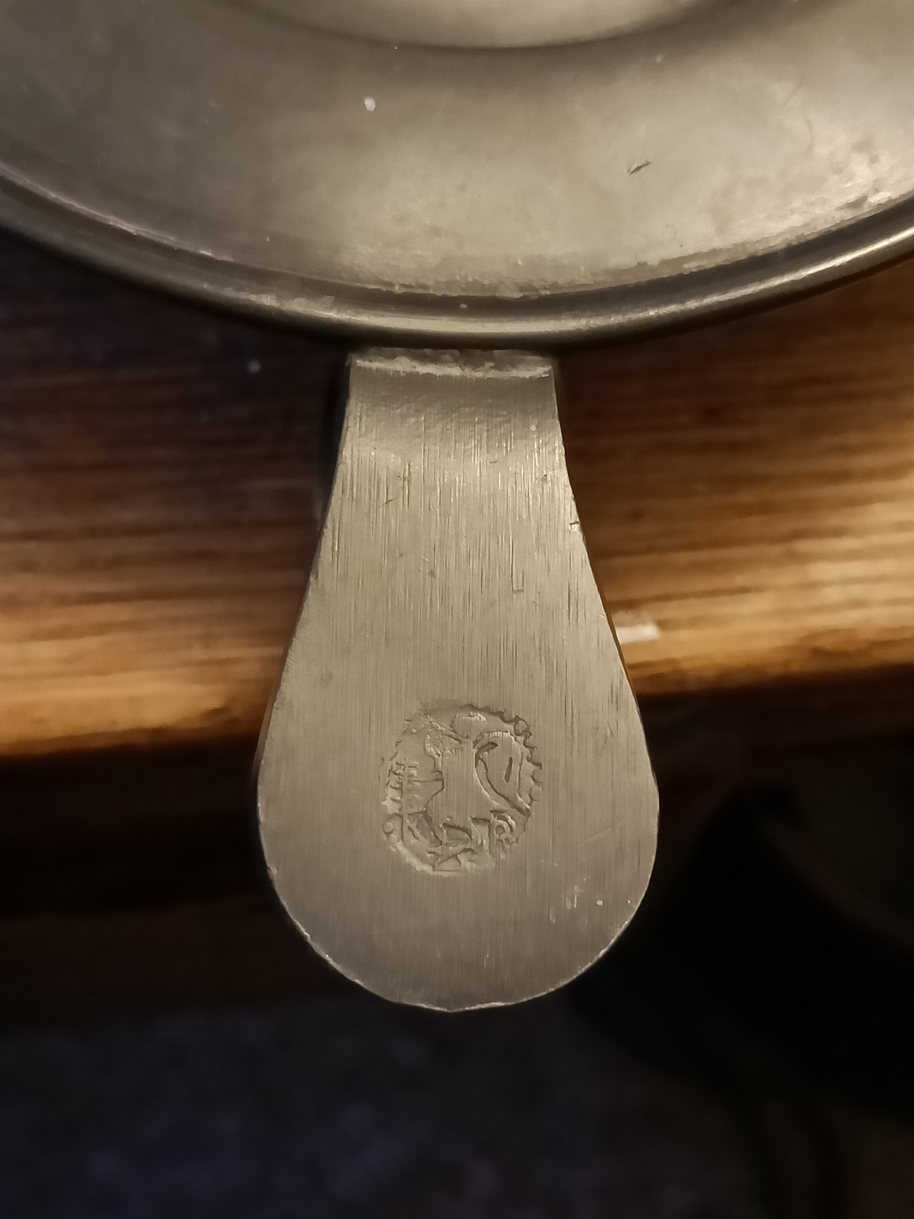 Pewter chamber stick Antiques Board