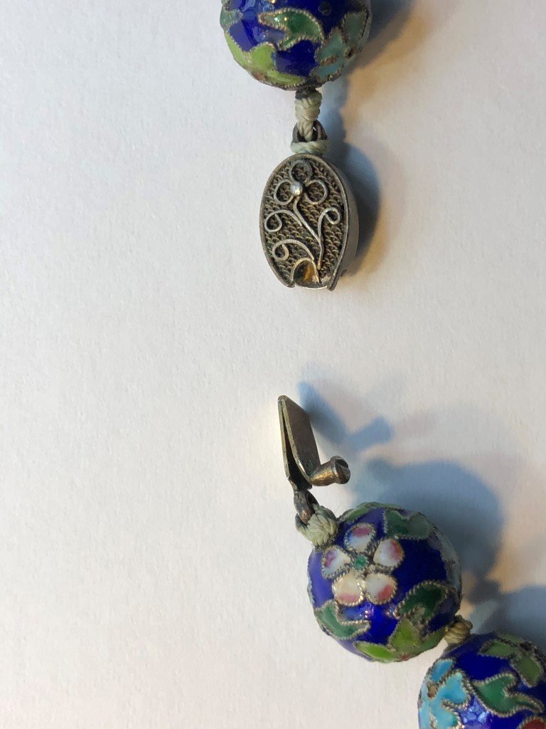 Cloisonne Bead Necklaces sell or donate Antiques Board