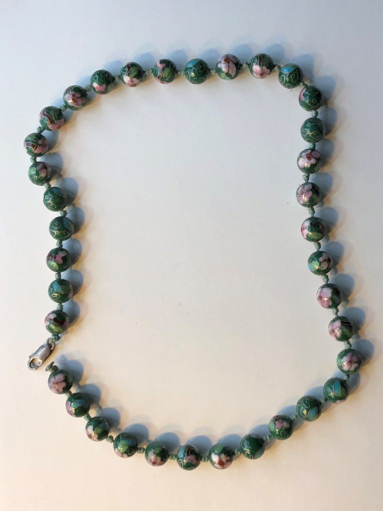 Cloisonne Bead Necklaces sell or donate Antiques Board