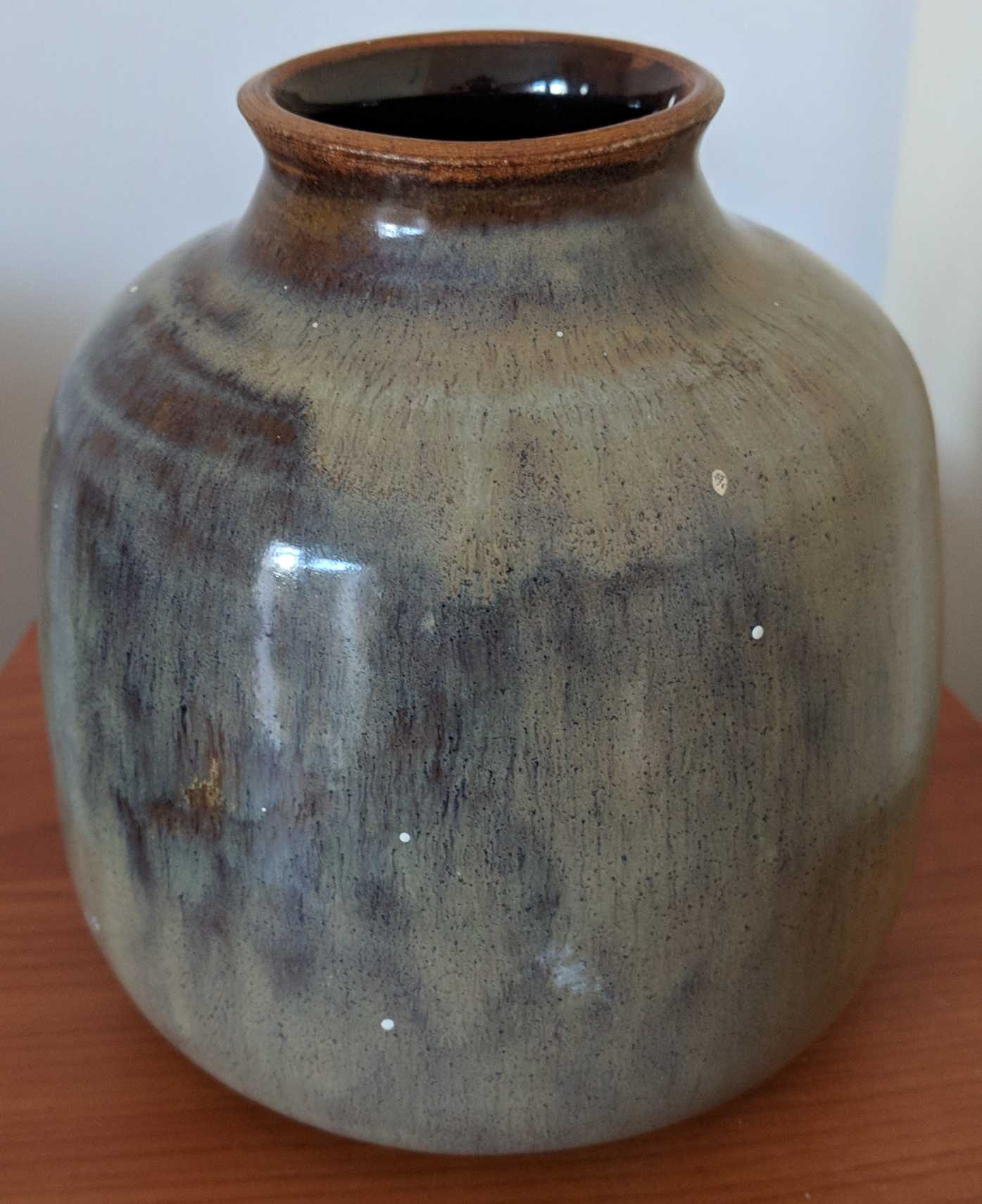 Drip glazed pottery vase, modern? Antiques Board