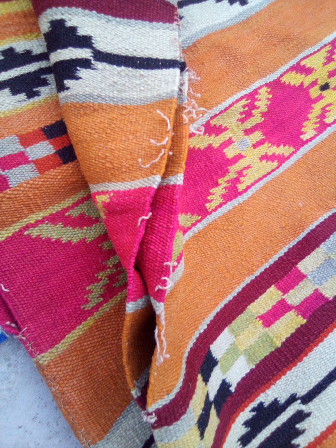 Two Native American Blankets Stitched Together? Antiques Board