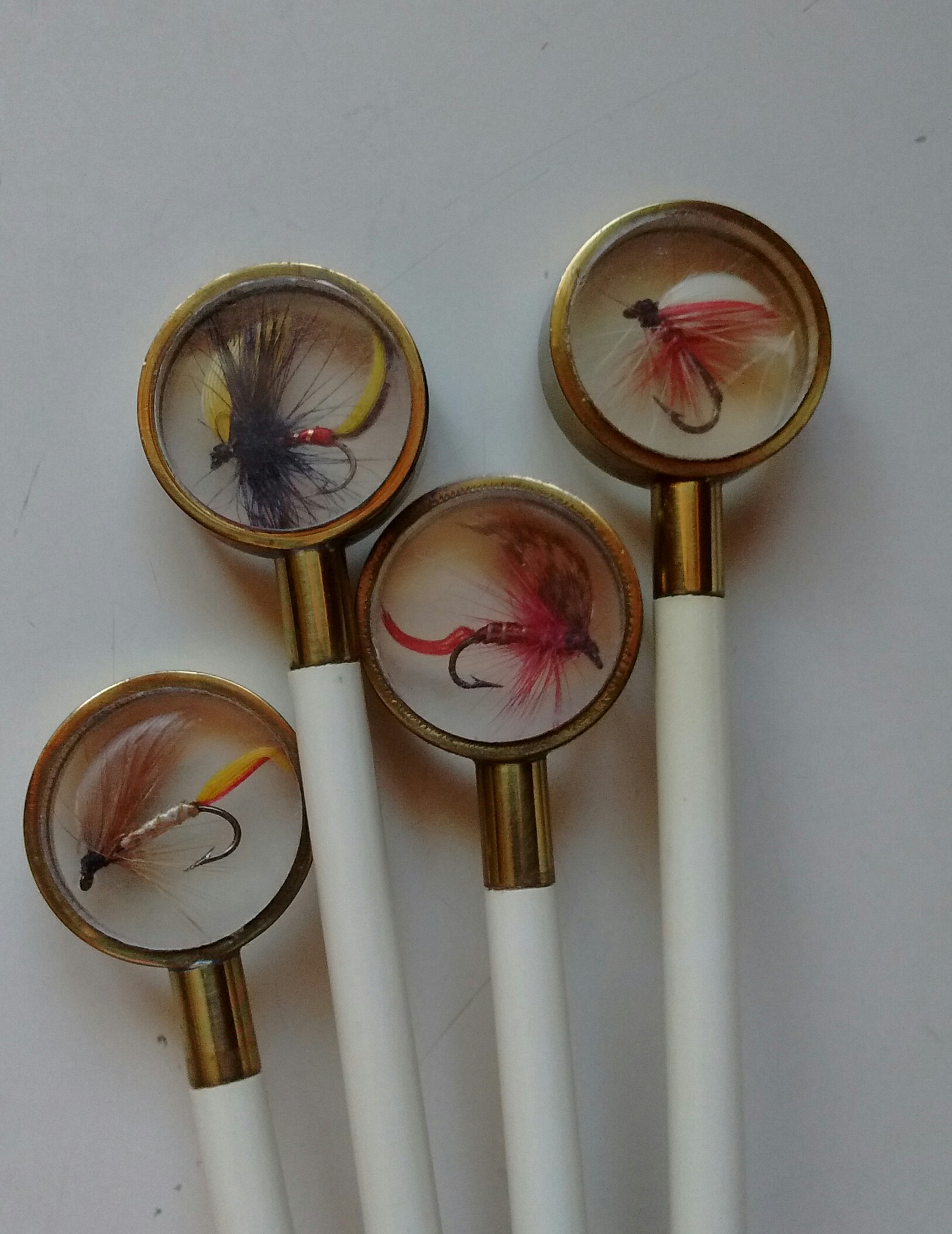 Fishing Fly Swizzle Sticks Antiques Board