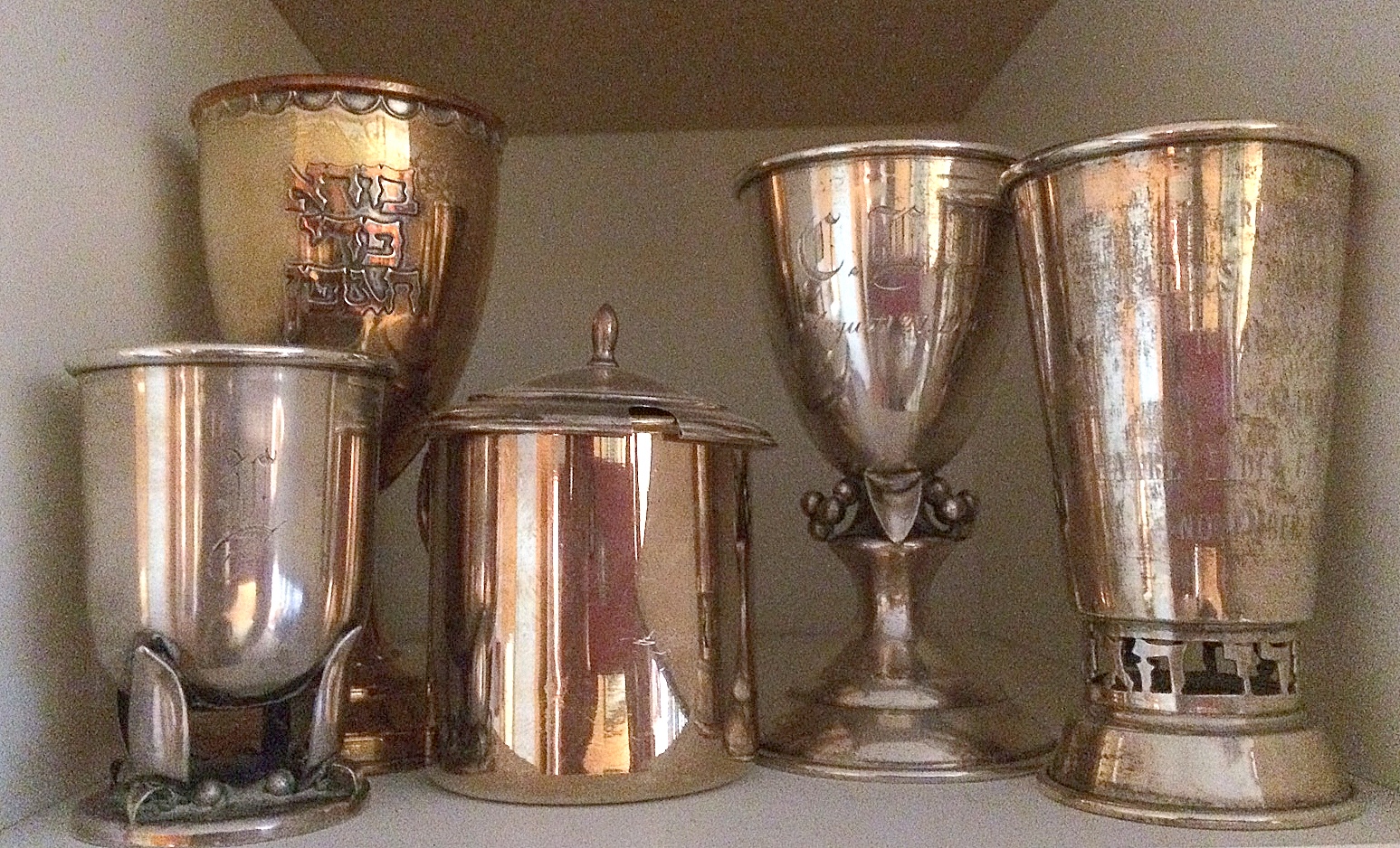 Ornate Goblet (Jewish Kiddush Cup?) Odd hallmarks Antiques Board