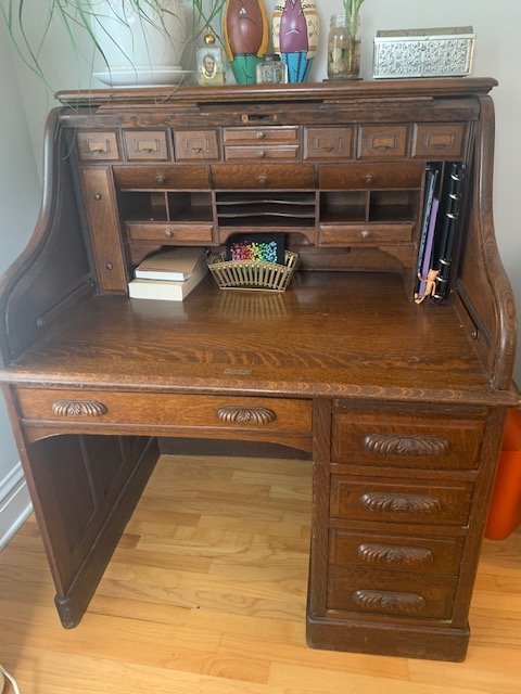 Antique Rolltop Desk Identification, How To Identify Antique Roll Top Desk