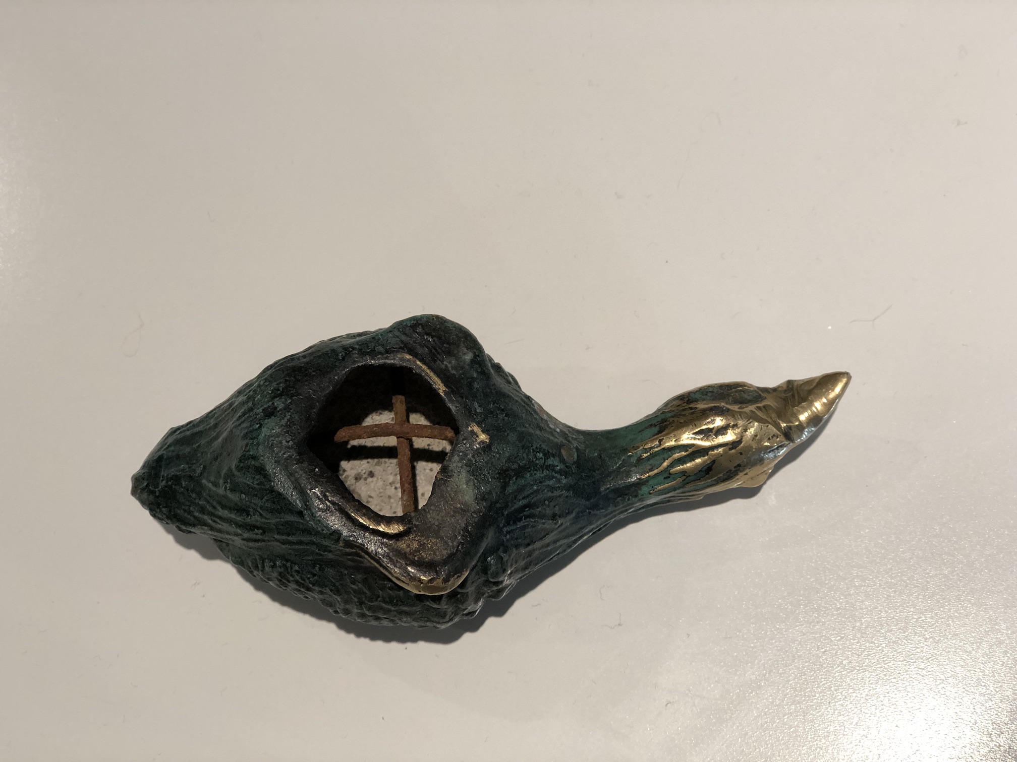 Odd pair of iron birds Antiques Board