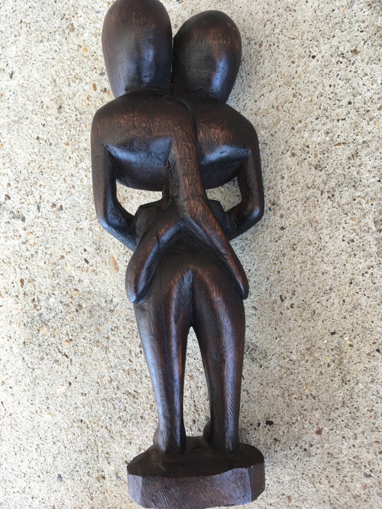 African Wood Figure Antiques Board
