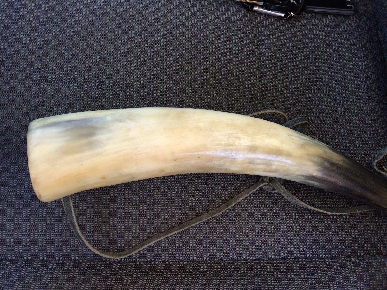 A horn made from a tusk ?? What is this thing?? Antiques Board