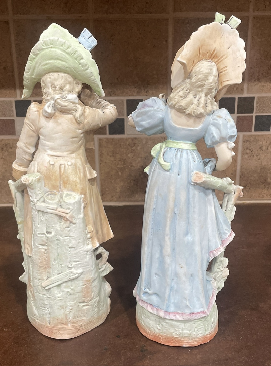 Antique German Bisque figurines… Kpm? Prussia? Antiques Board
