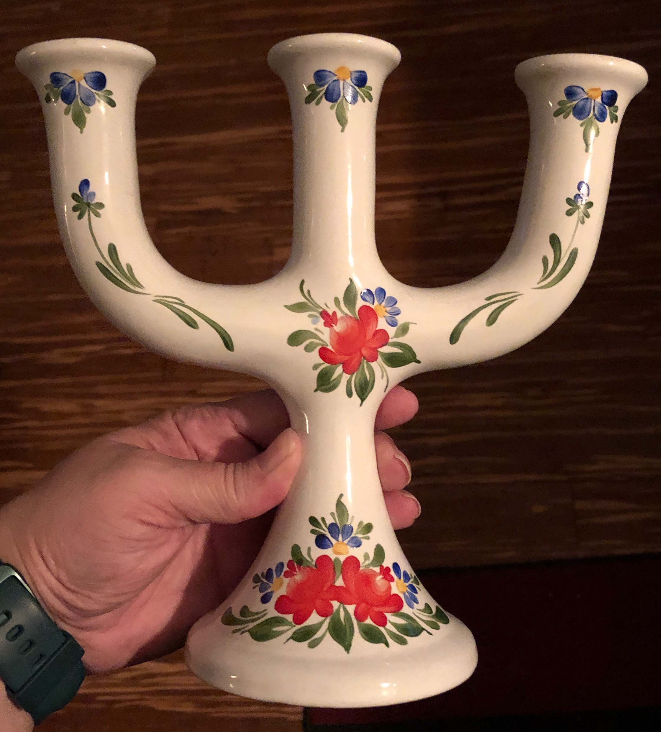 Country of Origin, Ceramic Candelabra Antiques Board