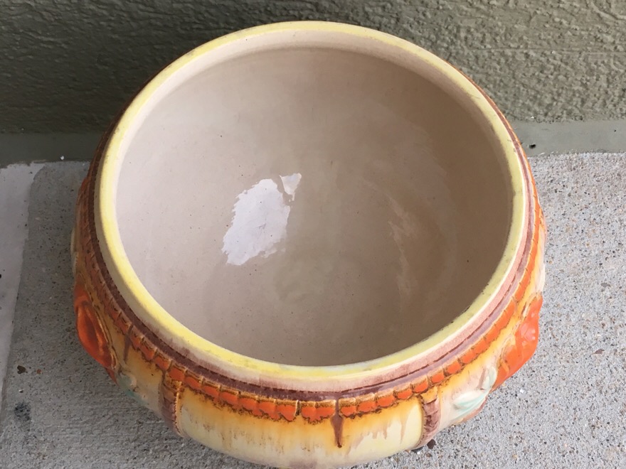 Footed Pottery Bowl Antiques Board