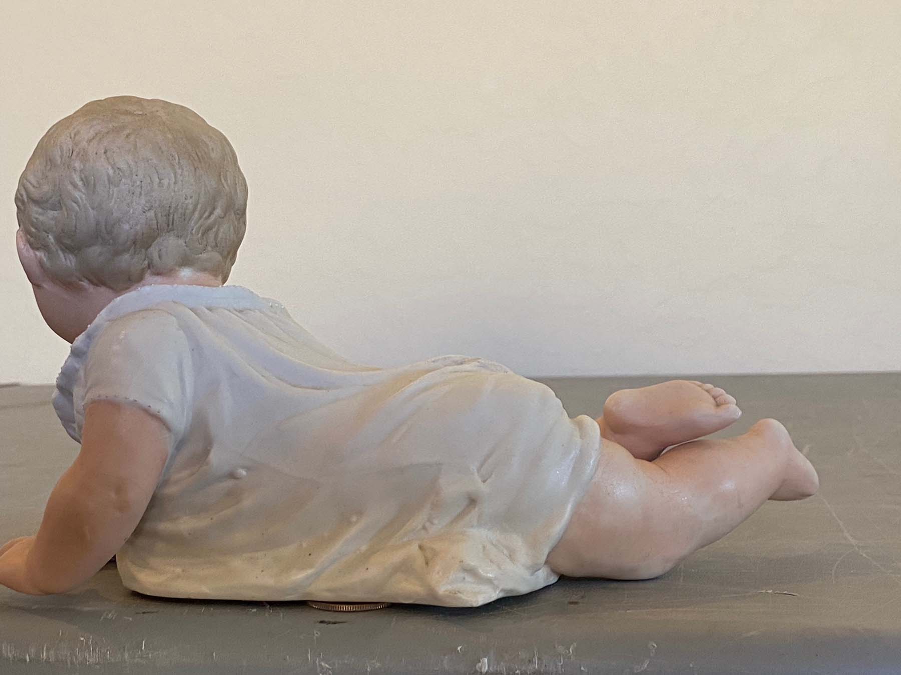 Étui À Aiguille Pour Bébé En Porcelaine Allemande Du 18E / 19E Siècle