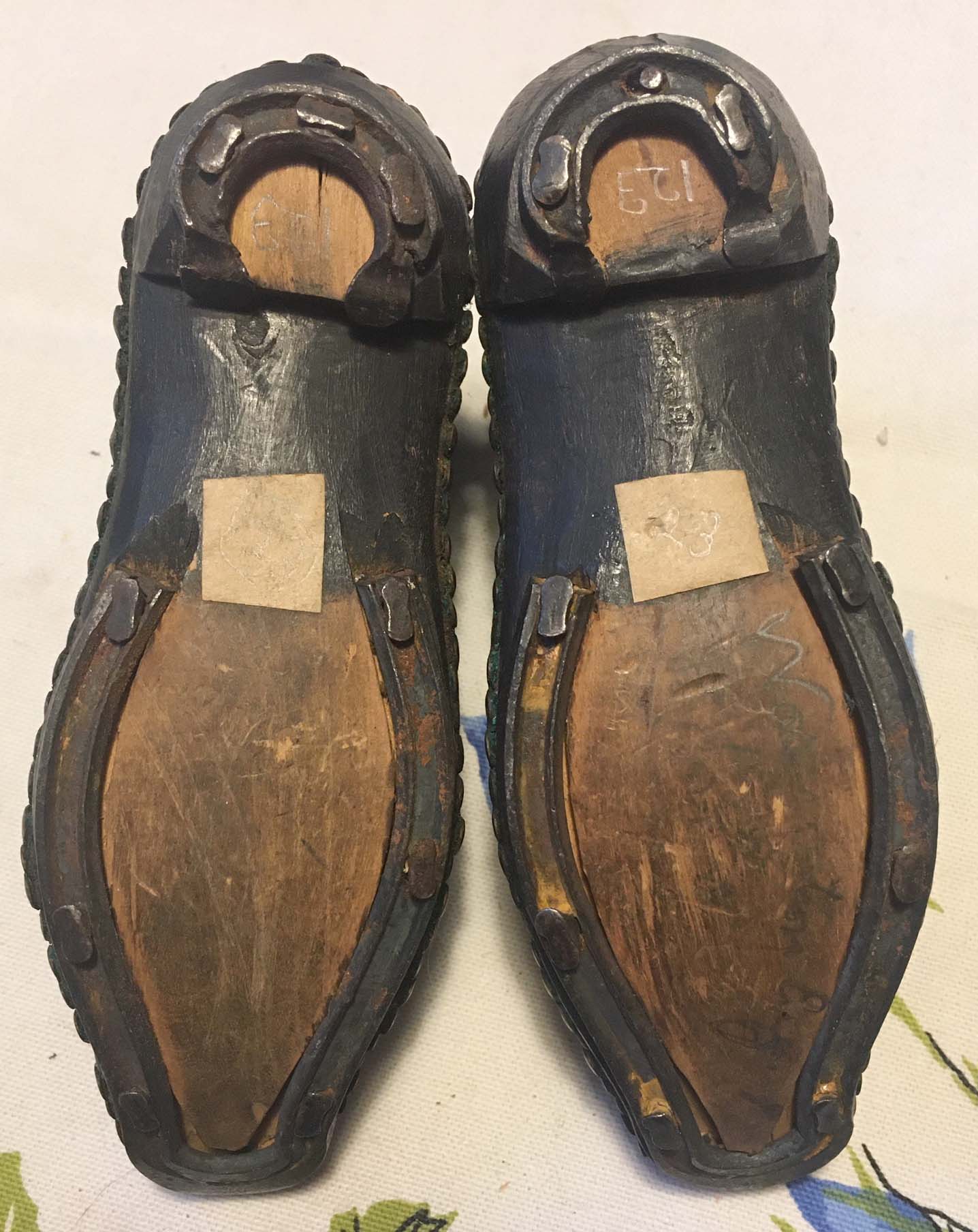 Wood/Leather shoes- info please | Antiques Board