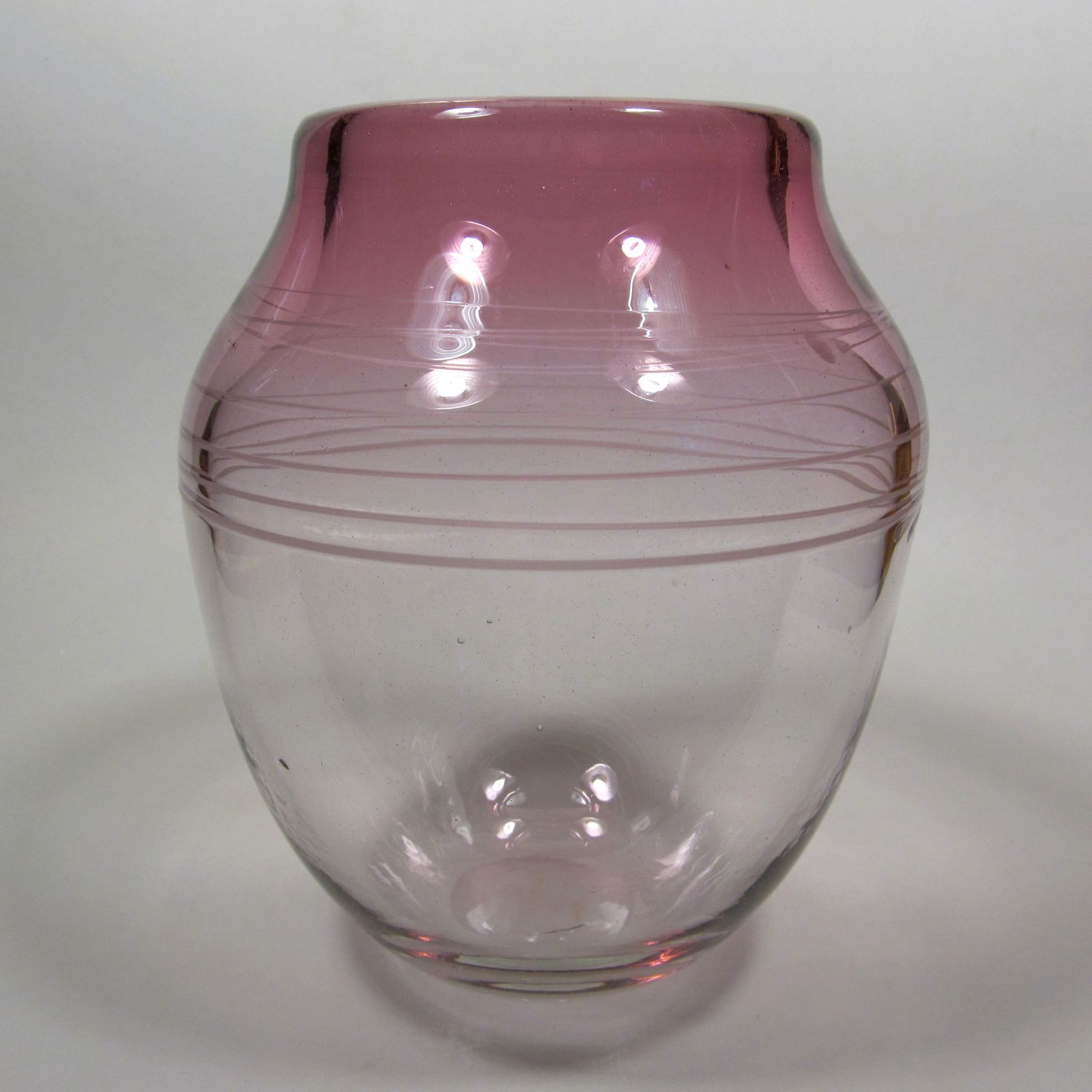 Signed art glass vase & paperweight Antiques Board