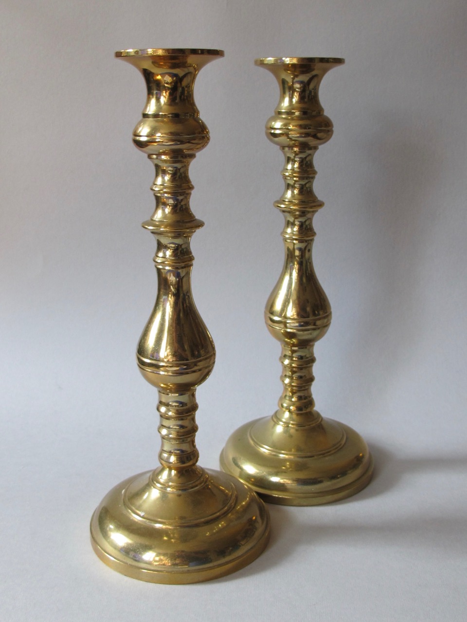 Brass candlesticks Antiques Board