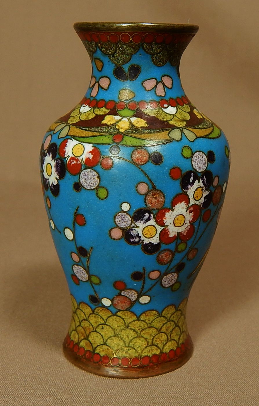 Small Cloisonne Vase Antiques Board