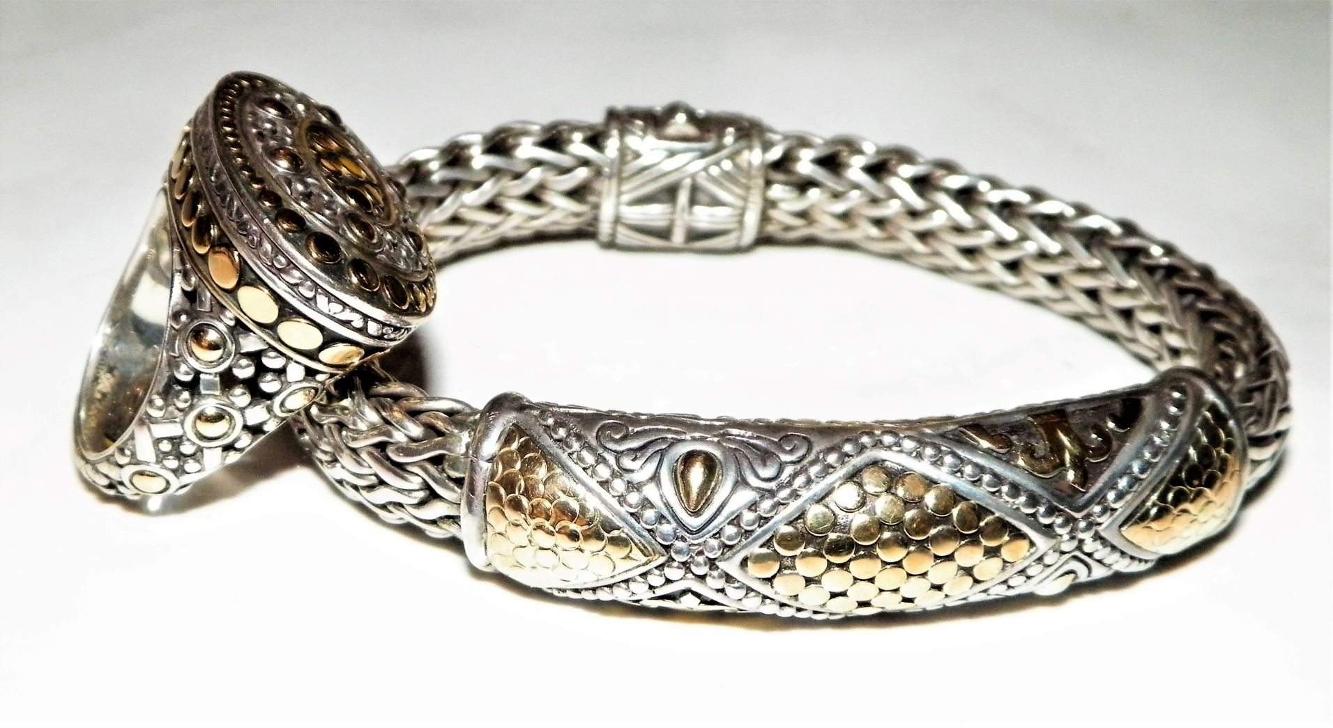 JEWELRY GOLD & SILVER DOTS BRACELET & RING 1A_aA.JPG