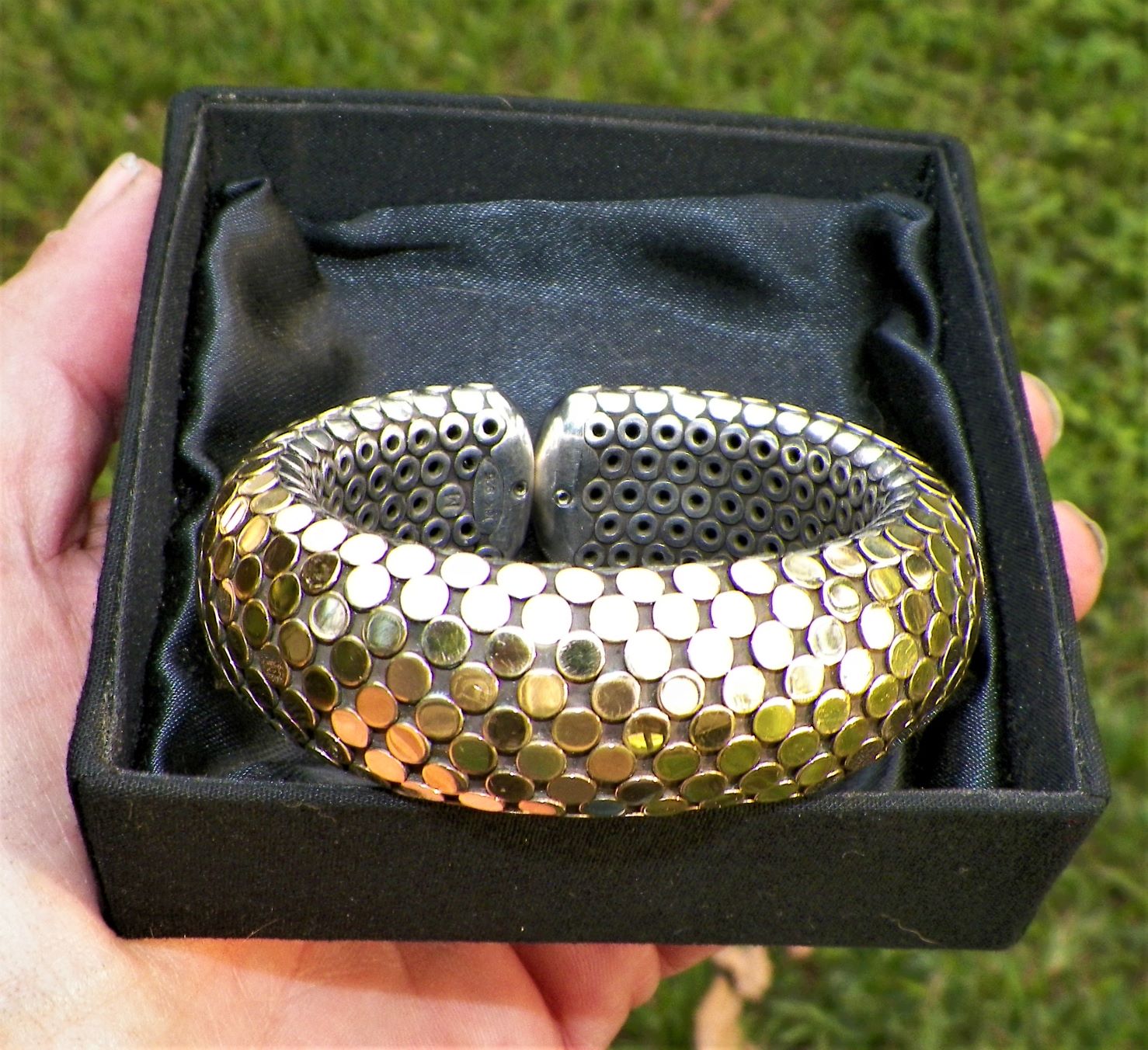 JEWELRY GOLD & SILVER DOTS JOHN HARDY BRACELET 3  1A_AA.JPG