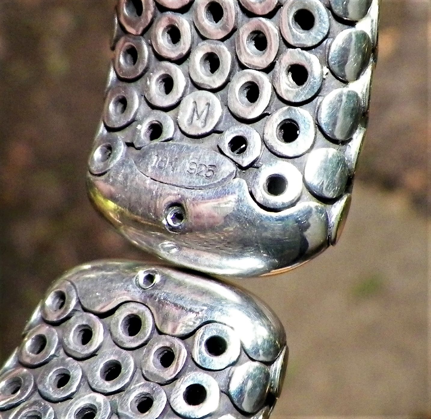 JEWELRY GOLD & SILVER DOTS JOHN HARDY BRACELET 3  4AA.JPG