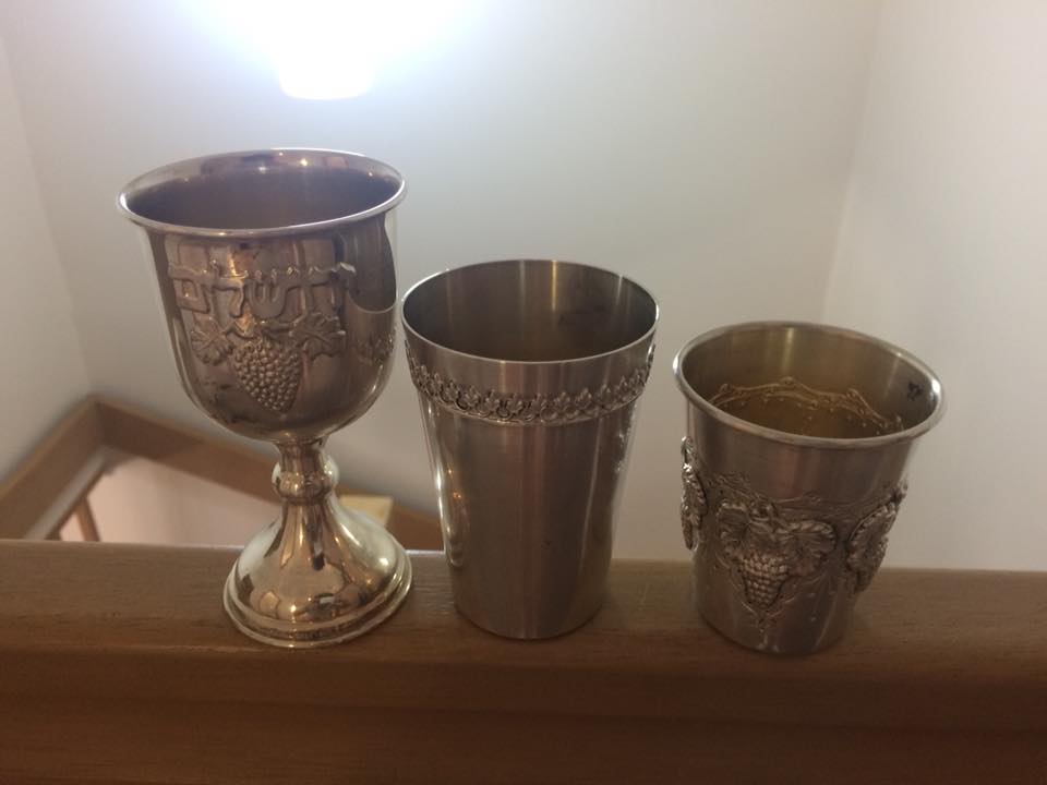 Three Pieces of Jewish (Judaica) Silverware Antiques Board