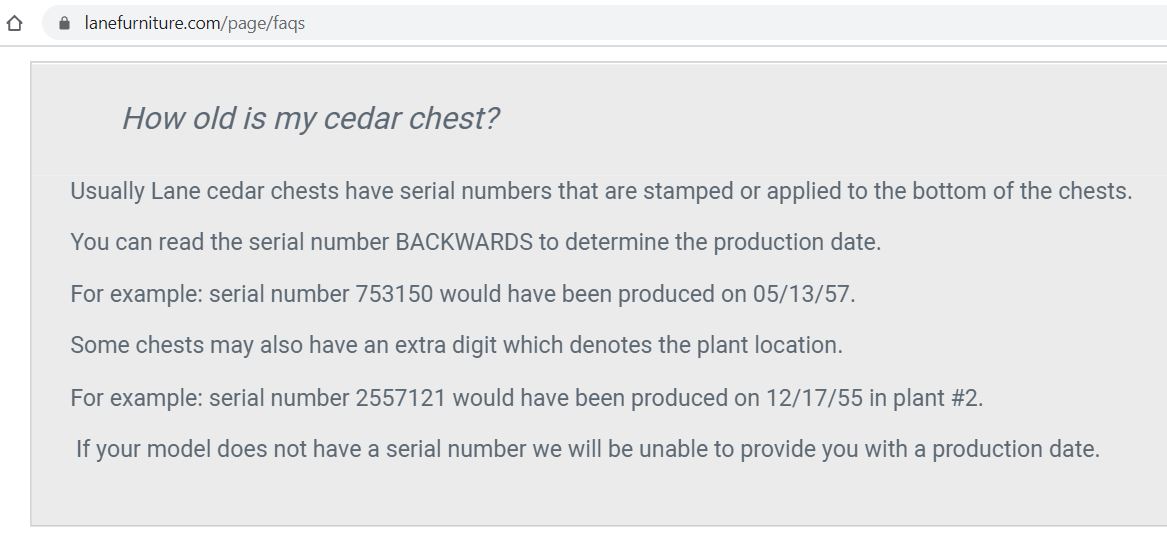 Cedar age lane chest blog.latergram.me Yard