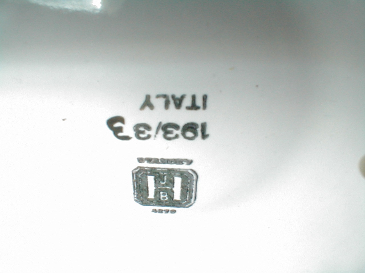 Large Italian Porcelain Ashtray Can you decipher the mark