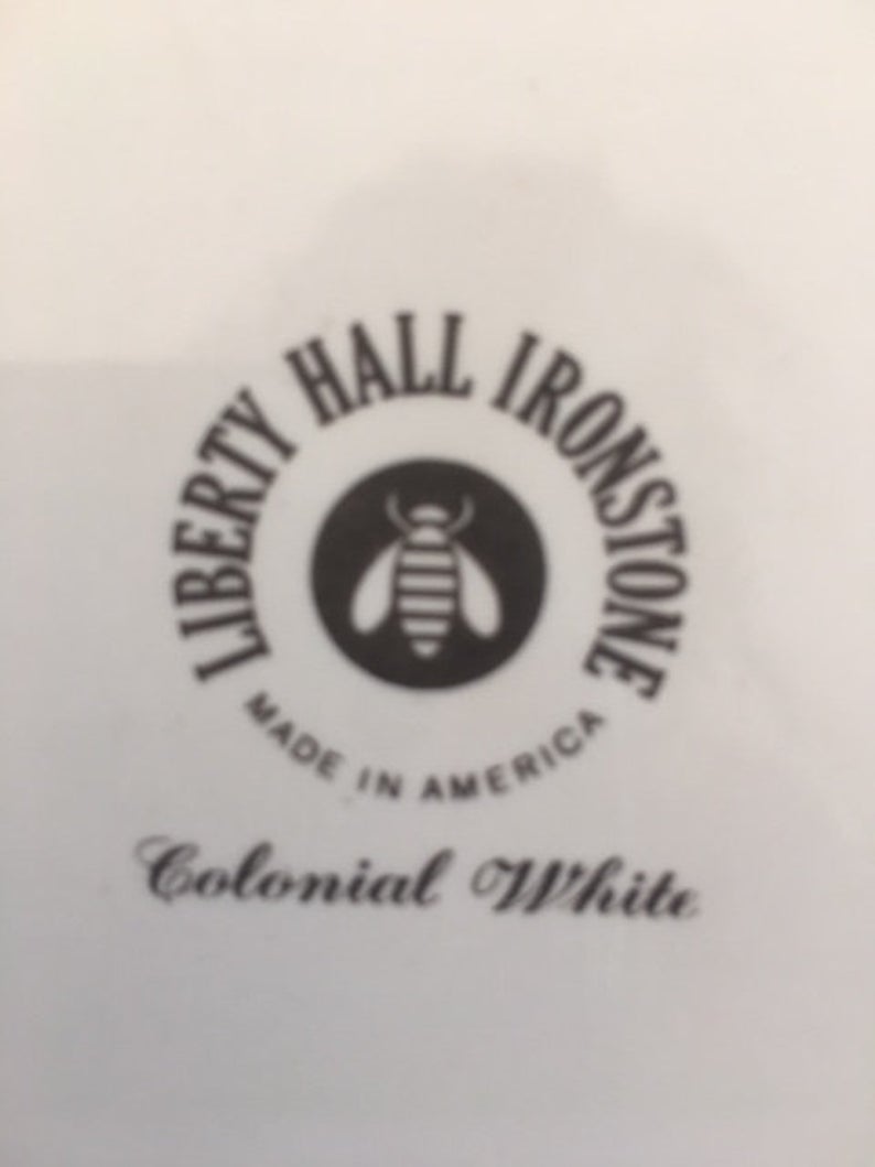 liberty hall colonial white ironstone mark bumblebee bee.jpg