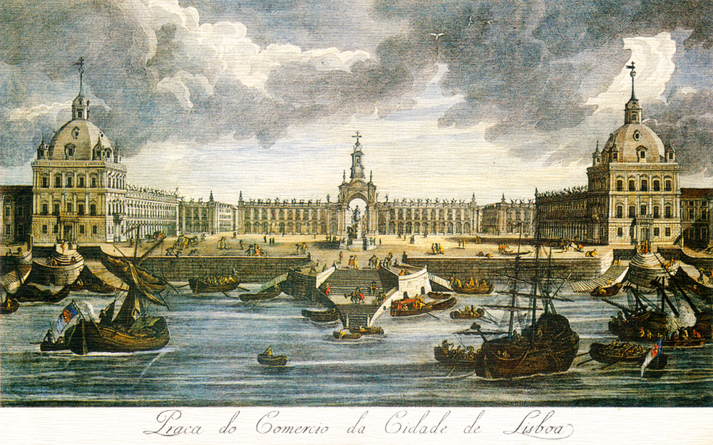 Lisboa Praça do Comércio projecto Eugénio dos Santos e ou Fróis Machado século XVIII.jpg